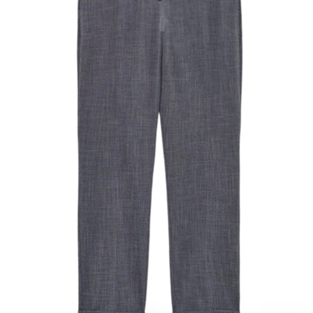 Zara Navy Ankle Cuffed/Cropped Pants Tailored Fit Size 12 - Picture 5 of 6